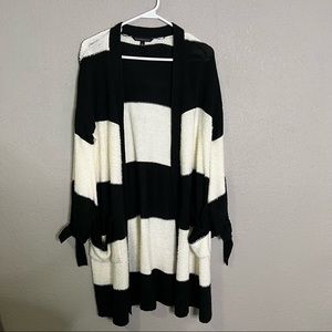 SIGNATURE STUDIO Striped Cardigan Sweater